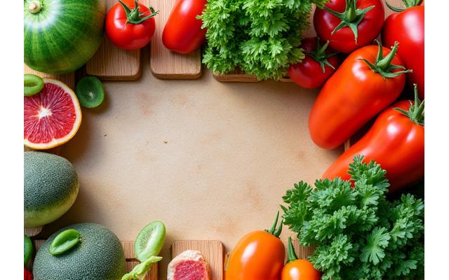 Vibrant, healthy meal prep spread with fresh ingredients ready for cooking, emphasizing functional nutrition.