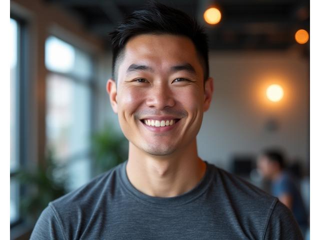 Headshot of Brian Kim, smiling confidently