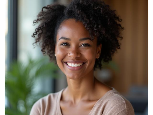 Headshot of Chloe Davis, looking empathetic and professional