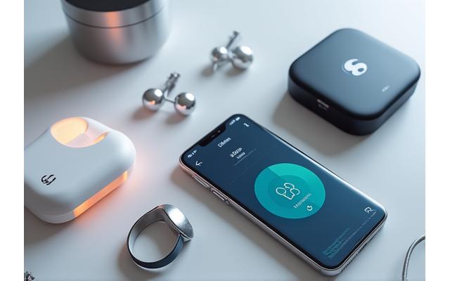 Assortment of modern sleep tracking wearables and smart home devices, representing advanced sleep technology